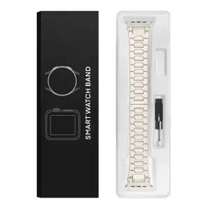 호환  럭셔리 티타늄 스틸 티타늄 시계 밴드 버터플라이 버클 남성 비즈니스 밴드 워치 손목밴드