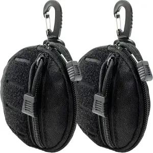 1000D 컷 몰 파우치 EDC 전술 원형 지퍼백 케이스 코인 동전 지갑 열쇠고리 잔돈 무선 헤드셋 팩 가젯백