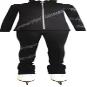 조이캔 걸스 블랙 피겨 스케이팅 트레이닝복 세트 다이아몬드 플러시 웜 어드밴스드 스케이팅복