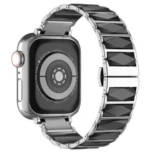 호환   워치용 고급 세라믹 스테인리스 스틸 시계 밴드 아이워치 스트랩 스마트 팔찌 워치 5 4 밴드 44mm 4