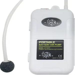 어항 6갤런용 YQMIGU 소형 에어 펌프 미끼 버킷용 에어레이터 에어레이터용 버블러 스톤 버킷 조용한 음성