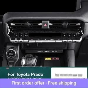 호환  토요타 프라도 LC250 2024 2025 ABS 긁힘 방지 센터 콘솔 버튼 보호 장식 스티커 커버