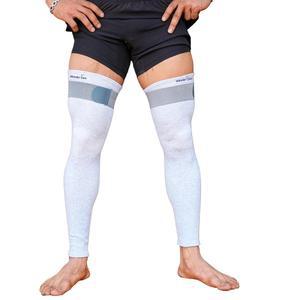 달리기 배구 헬스장 역도 대나무 실 슬리브를 위한 원더 케어 압박 슬리브 풀 레그 브레이스