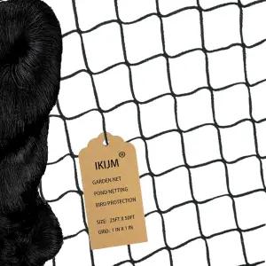 닭장용 새 그물 - 블루베리 덤불용 가금류 헤비 듀티 메쉬 정원 과일 나무 닭장 지붕 매 (25x50피트) 방지