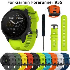 호환  Garmin Forerunner 용 Smartwatch 밴드 955 945 745 Fenix 7 6 Pro 5 Plus Epix 22mm 실리콘 팔찌 용