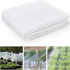 Hoolerry 모기장 초미세 정원 그물망 대형 식물 식물성 과일 꽃 나무 서리 동물 보호를 위한 새하얀 벌레