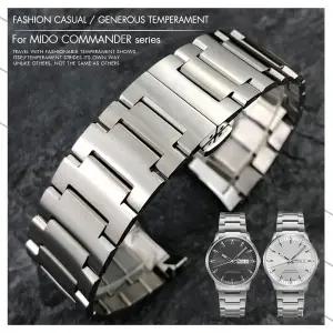 호환  Mido COMMANDER M021.407 M021.431A M021 시리즈 방수 시계 스트랩에 맞는 21mm 316L 스테인레스 스