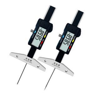 디지털깊이측정기 고정밀 뎁스게 실시간 50mm얇은막대 두께 인치 막대 0 깊이 마모