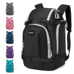 NONSAR 50L 스키 부츠 백 - 헬멧, 구글, 장갑, 및 액세서리용 방수 스노보드 여행 백팩 남성용