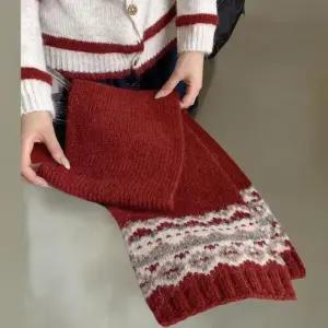 [신상오픈런]여성 클래식 겨울 울 혼합 자수 롱 머플러 목도리 (42614284)