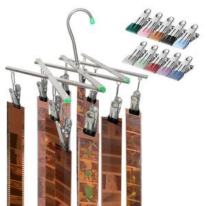 다크룸 120 135 4X5인치 처리 포함 10개 건조 공기 접이식 행거 장비 스테인리스 필름 클립