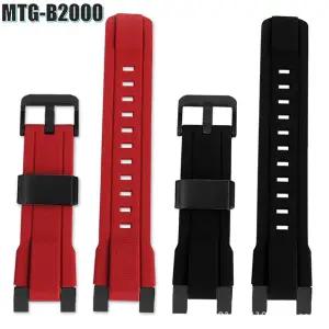 호환  최고 품질 MTG-B2000 시계 밴드 수지 실리콘 스마트 팔찌 손목 밴드 MTG-B2000 시계 스트랩 손목 벨