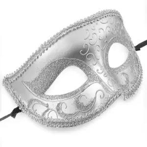 남성용 퀼락스 가면극 빈티지 블랙 할로윈 파티 무도회 의상을 위한 베네치아 마스크