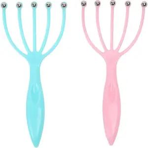 료마 두피 마사지기 보호용 핸드 헬드 SPA 헤드 마사지기로 오피스 홈 아버지의 날과 어버이날 선물