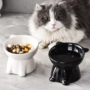 식기 사선 귀여운 밥그릇 반려동물 물그릇 H-00058