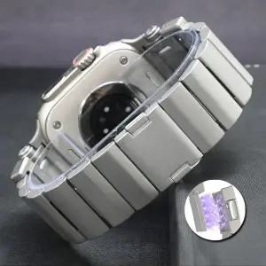 호환   워치용 울트라 티타늄 밴드 럭셔리 마그네틱 루프 스트랩 아이워치 시리즈 9 8 7 Se 6 5 링크 팔찌