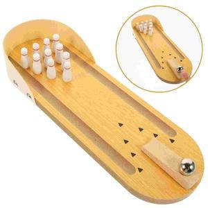 나무 교육 장난감 미니 볼링 게임 알츠하이머 활동 노인 지원 제품 부모 자녀 대화 형 놀이 데스크탑