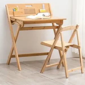 원목 접이식 폴딩 테이블 세트 인용 간이책상 의자 책상