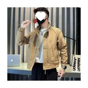 키체샵 남성 바람막이 점퍼 봄가을 감각의 솔리드 코트 자켓 유동 캐주얼 상의 HO3