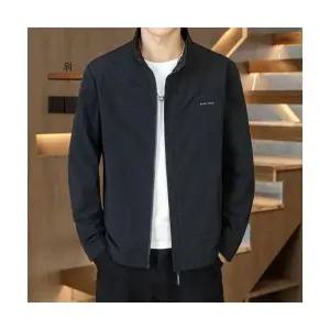 키체샵 남성 바람막이 점퍼 차이나 재킷 가을 솔리드 엠보 캐주얼 코트 HO3