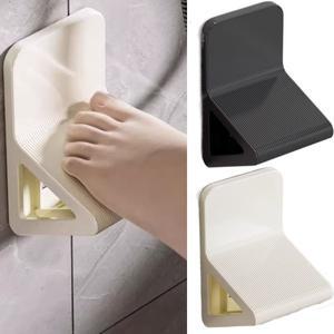 비천공 욕실 풋 페달 미끄럼 방지 ABS 샤워 발 받침대 벽걸이 형 휴식 면도 다리 단계 보조 장치