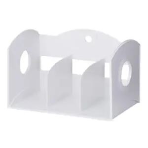 시스맥스 멀티 칸막이 책꽂이 3단 화이트