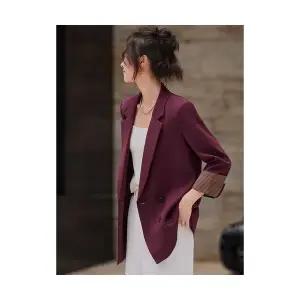 EAMT 빨강 여자 캐주얼 상의 코트 재킷 앵콜라 정장 봄가을 EUNG3