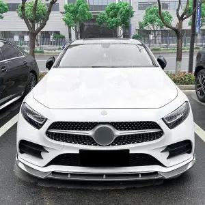 호환  메르세데스 CLS 클래스 C257 2018 2019 2020 2021 AMG 프론트 립 프론트 쇼벨 범퍼 서라운드 외부 개
