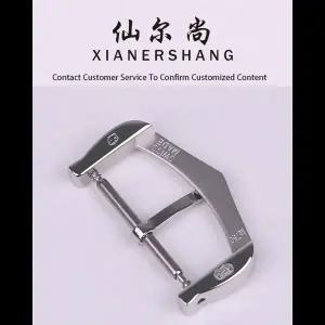 호환  XIANERSHANG 맞춤형 C-ARTIER 탱크 스타일 시계 걸쇠 탑 벨트 버클 316L 스테인리스 스틸 핀 버클 18