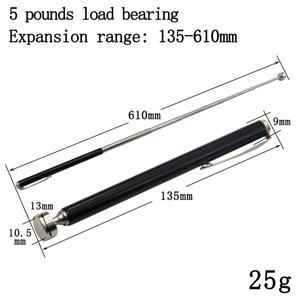 펜클립이 있는 휴대용 5파운드 검정색 자기 개폐식 픽업 흡입 철 막대 도구