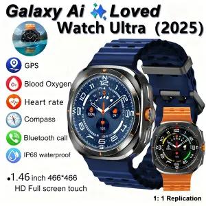 호환  2025 신형 스마트 워치 7 울트라 컬러 매칭 GPS 나침반 스마트 워치 BT 통화 NFC IP68 방수 건강 모