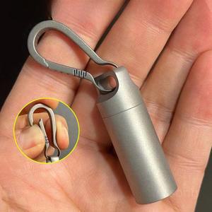 케이스 스텐 미니 보관 포장 밀폐 보관용기 바트 약통 열쇠고리 A for 보틀