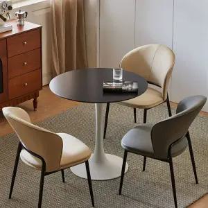 4인세트 원탁 테이블 작은 원목 탕비실 카페 북유럽