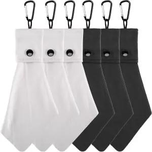 베미스 6팩 극세사 안경 청소용 천 물티슈 렌즈 및 스크린 - 재사용 가능 열쇠고리 파우치 포함 휴대용