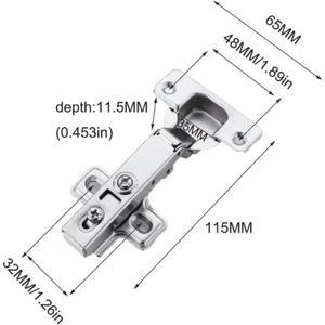 댐퍼 하드웨어 가구 스트레이트 암 풀 커버리지 힌지 도어 옷장 쿠션 자동 조절 무소음 버퍼