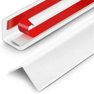 AGHITG 벽 모서리 보호대 보호대. 폭 1-5/8인치 x 길이 36인치 PVC 양면 가구 코너 2PCS.