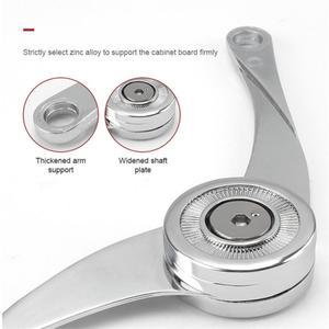 유압식 캐비닛 힌지 니켈 도금 랜덤 스톱 주방 도어 조절 가능 광택 폴딩 압력봉