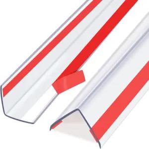 QDYMXUN 투명 자가 접착 벽 모서리 보호대 두꺼운 L자형 필 및 스틱 가구 가장자리 날카로운 문틀