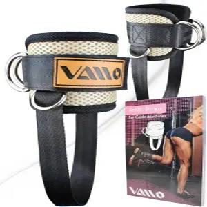 케이블 기계용 VAIIO 발목 스트랩 조절 가능한 편안한 착용감 네오프렌 더블 디링 강화 복부 근육 개선
