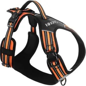 손잡이가 있는 당기는 개 하네스 없음 - 중대형견용 조절 가능한 반사 전술 조끼 걷기 하이킹 훈련용