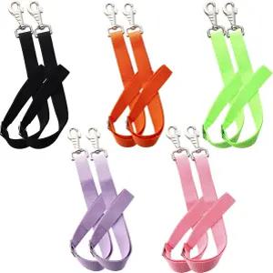 Maasechs 10개 말 버킷 스트랩 걸이 공급업체용 조절 가능한 나일론 건초 그물 야외 피더멀티컬러