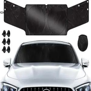 자동차 앞유리 선쉐이드 - 전면 및 측면 창문 선 커버 차단 태양열 보호 차량 내부 액세서리 개인정보
