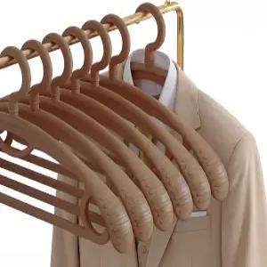 플라스틱 옷걸이 초두꺼운 와이드 어깨 360도 회전 미끄럼 방지 표준 의류걸이 일상적인 사용에 이상적인