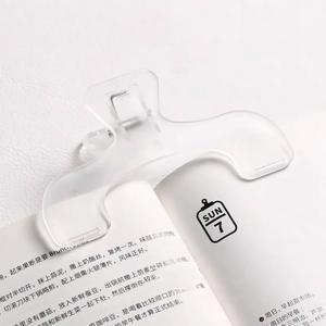 TRANSPA NT PLASTIC ATIVE BOOKSTO ADING AID HOLDER FOR FIXED BOOK NOTE SIMPLE DESIGN PRACTICAL CLIP