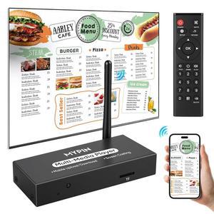 디지털 사이니지 또는 TV용 광고 미디어 플레이어 USB 비디오 플레이어, 화면 미러링, 화면 회전, 사진 공유 기능, 루프 및 자동 재생 및 간편한 설정 기능 포함 무선 디스플레이 어댑터