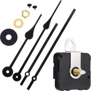 히카러 시계 이동 메커니즘 고토크 장축 교체 벽 핸즈 쿼츠 DIY 수리 부품 모터 교체(손 2쌍 포함)