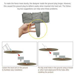 20개 플라스틱 정원 테두리 모조 돌 울타리 패널, 파티오 야외 장벽