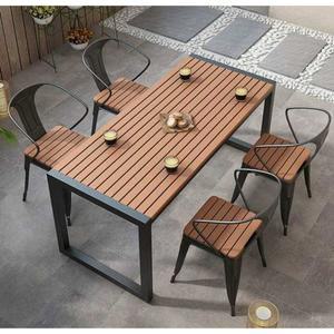 펜션 원목 야외 스 120x60x75 철제 테이블 옥상 정원