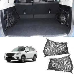 스바루 포레스터 액세서리와 호환되는 나라티 자동차 탄성 트렁크 메시 카고 네트 프리미엄 정리함 보관