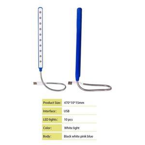 미니 USB 접이식 야간 조명 LED 독서 테이블 램프 휴대용 노트북 전원 소켓 책상 Decorat PC 키보드